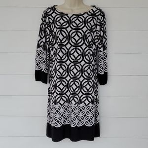 Enfocus Studio Black & White Dress Size 6